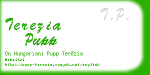 terezia pupp business card